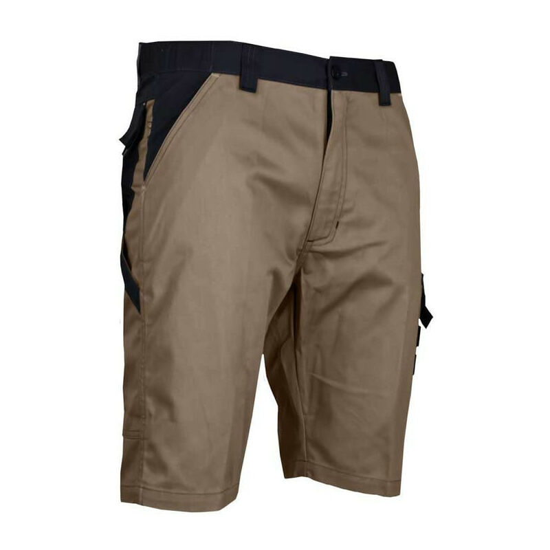 LMA - Bermuda homme multipoches beige/noir cba - Couleur Beige/Noir - Taille Vêtement 42