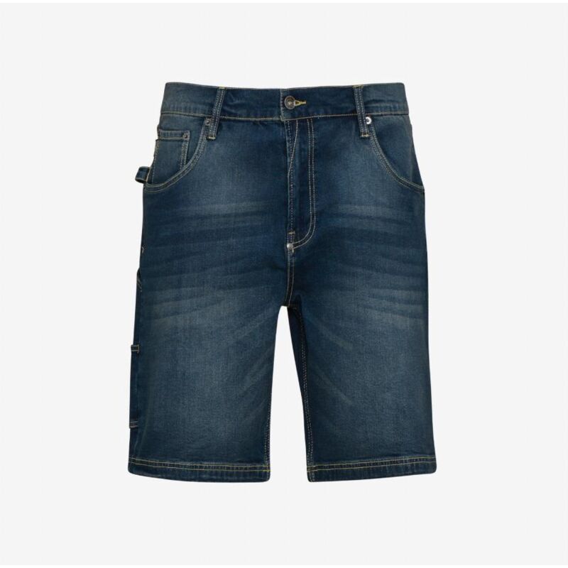 Bermuda de travail en jean stretch stone - Bleu lavé m/l - 42/44 - us (32)