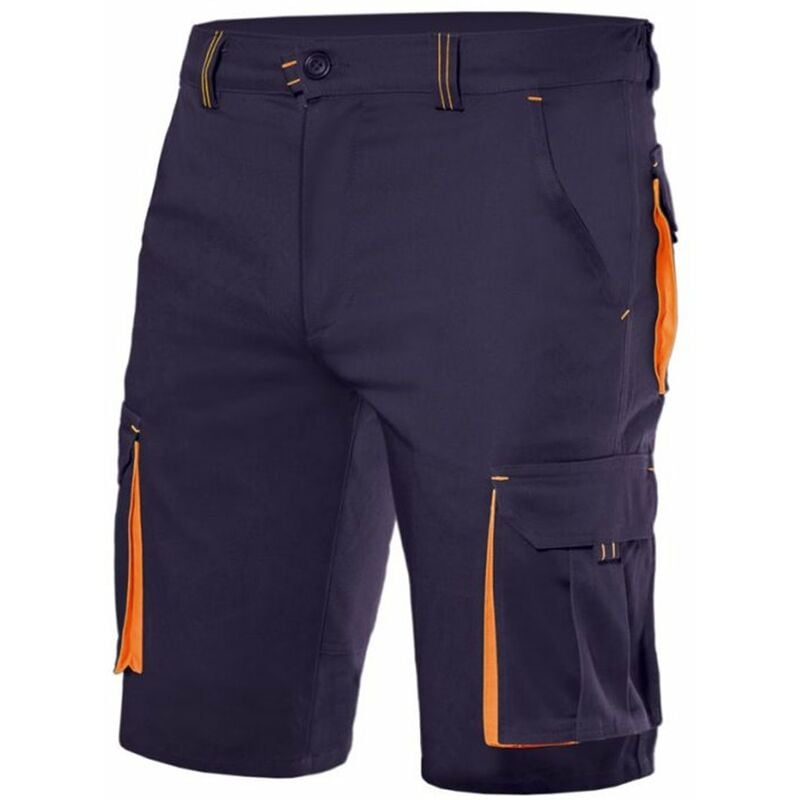 

BERMUDAS STRETCH BICOLOR MULTIBOLSILLOS Azul Marino 36