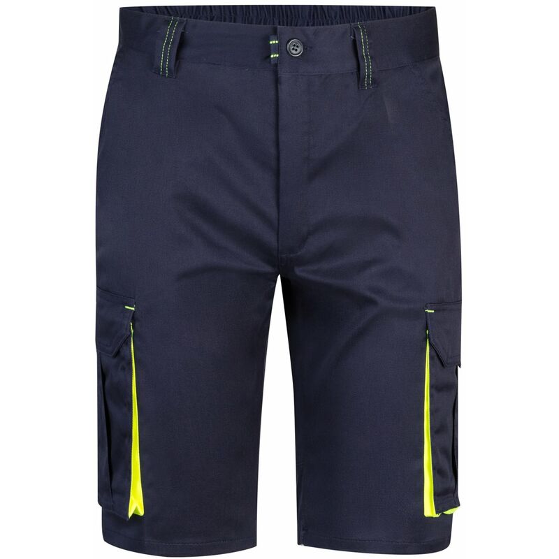 

BERMUDAS STRETCH BICOLOR MULTIBOLSILLOS Azul Marino 38