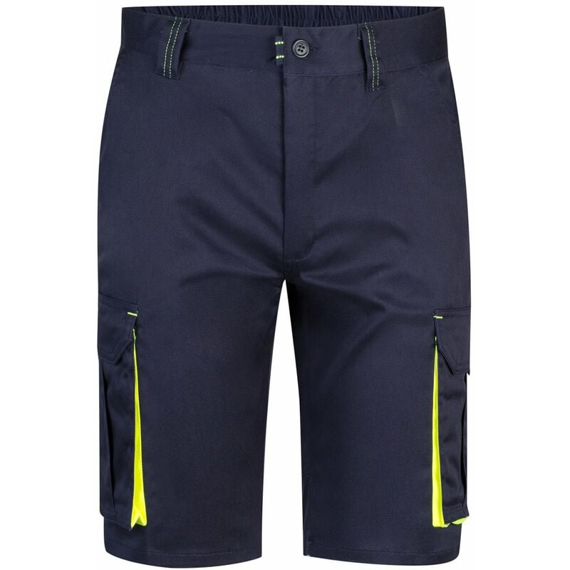 

BERMUDAS STRETCH BICOLOR MULTIBOLSILLOS Azul Marino 40