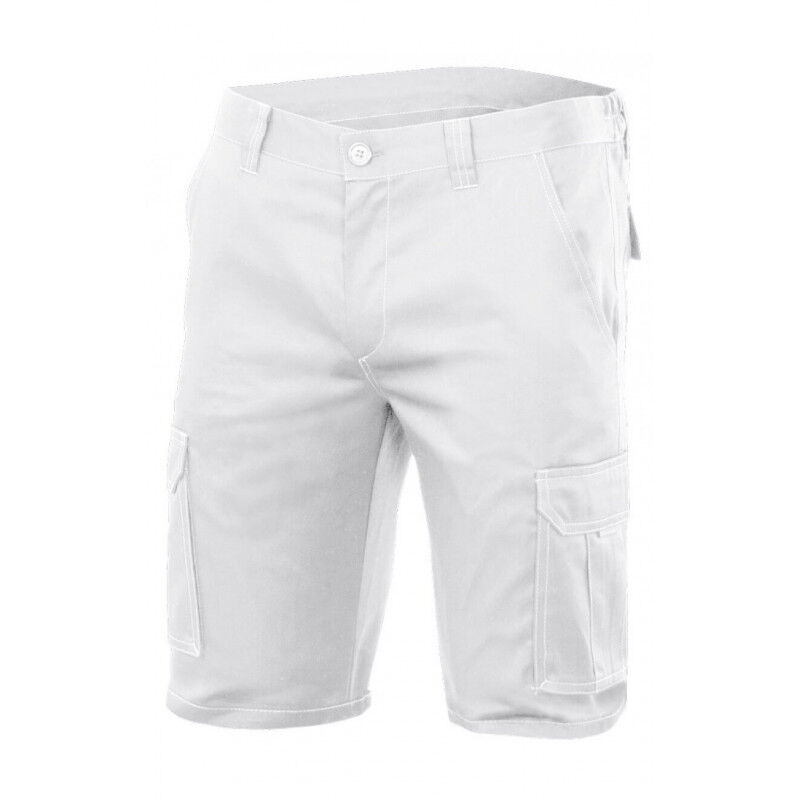 

Bermuda stretch multibolsillos con costura de seguridad Serie 103009S | Blanco - 38 - Velilla