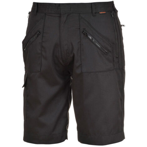 Bermudas de trabajo costuras dobles Action - S889 XL Negro