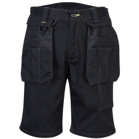 Bermudas de trabajo trabajo bolsillos multi-funcionales PW3 Holster PW345 41 pulgadas Negro
