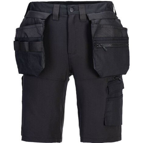 Bermudas DX4 Craft Holster: Comfort y Durabilidad en el Trabajo / Negro / 48