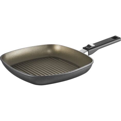 Berndes Vario Click Induction Plus Bistecchiera 30x30 cm, Alluminio Pressofuso, Marrone