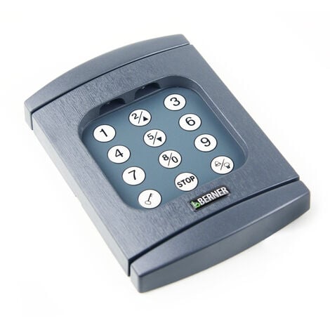 BERNER TORANTRIEBE Berner Funk-Codetaster BHS591 Garagentorantriebe Tastatur beleuchtet 868 MHz