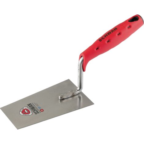 Berner truelle L.245mm l.80mm inoxydable, avec poignée souple