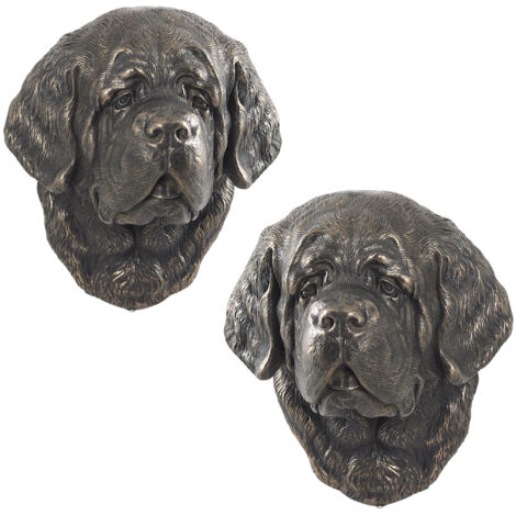 Bernhardiner, Heiliger Hund Bernard - eine Hundestatuette, eine hängende Büste, eine einzigartige Dekoration für einen Hundeliebhaber von Art-Dog