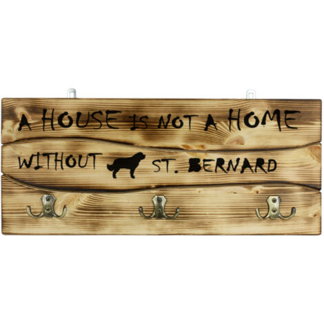Bernhardiner, Heiliger Hund Bernarda - Kleiderbügel mit Hund, Medaillenaufsteller, Wohndeko von Art-Dog
