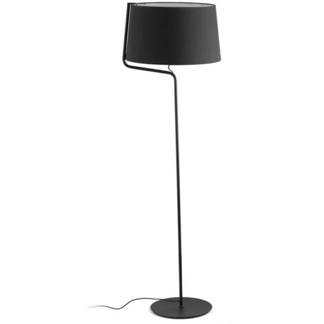 BERNI Lámpara pie de salón negro