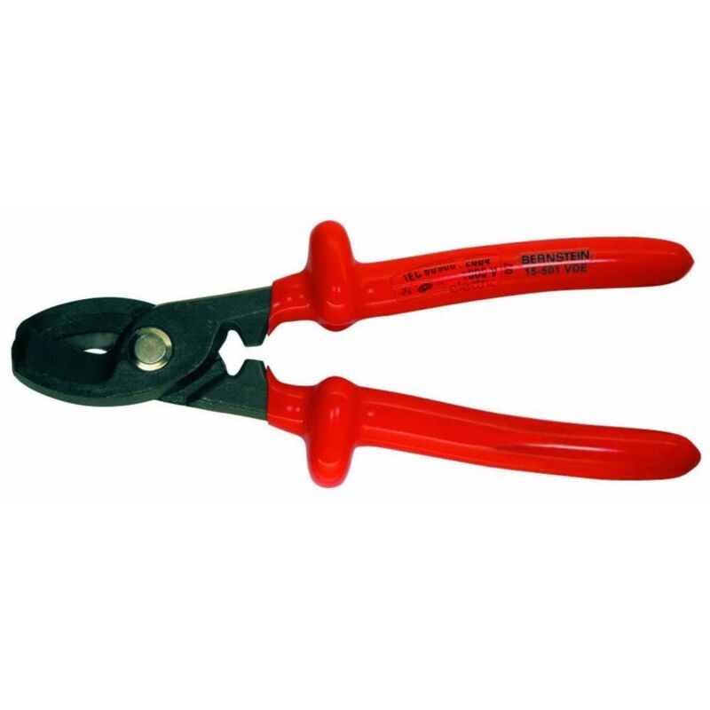 Bernstein - Tools for Electronics 15-501 vde Pince coupe-câbles vde Adapté pour (technique d'isolation) câbles en alu et