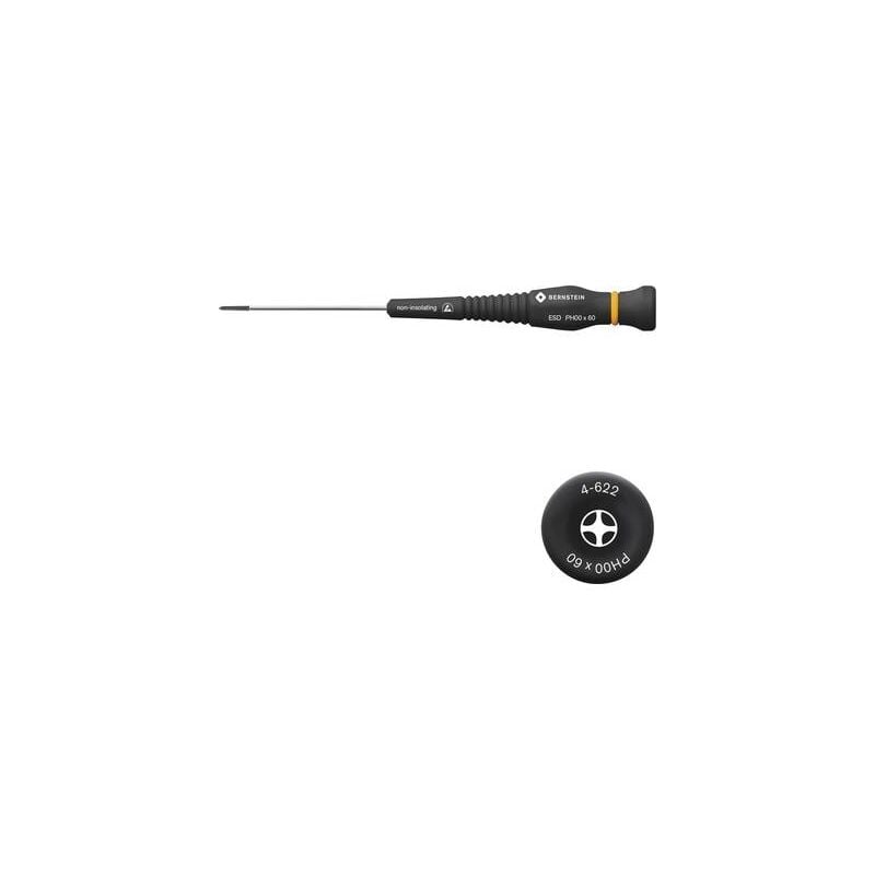 Bernstein - 4-622 pour lélectronique et la mécanique de précision tournevis cruciforme ph 00 longueur de la lame: 60 mm