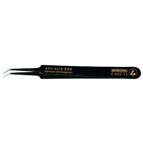 BERNSTEIN 5-052-13 - PINZETTE SMD, PIATTE, CON PUNTE PIEGATE, LUNGHEZZA 110 MM, CON RIVESTIMENTO ESD