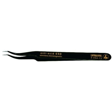 BERNSTEIN 5-054-13 - PINZETTE SMD, PIEGATE A FORMA DI FALCE, MOLTO APPUNTITE, LUNGHEZZA 120 MM, CON RIVESTIMENTO ESD