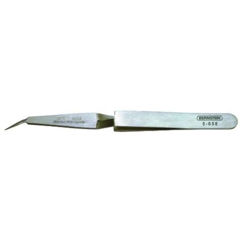 Bernstein 5-058 Pinzetta SMD 31b SA Acuminate, piegate 120 mm