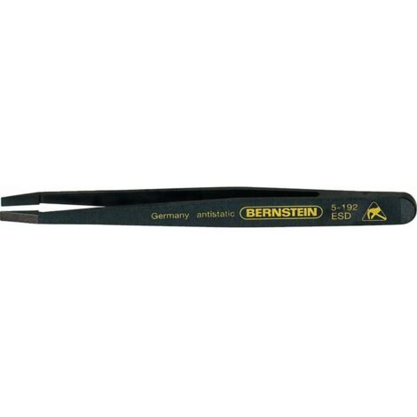 BERNSTEIN 5-192 PINCE PLASTIQUE DROITE À POINTES PLATES ET LARGES CONDUCTRICES 120 MM
