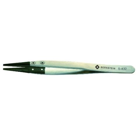 BERNSTEIN 5-432 - PINZETTE CON PUNTA IN FIBRA DI CARBONIO, SMUSSATE, LARGHEZZA 2 MM, 125 MM