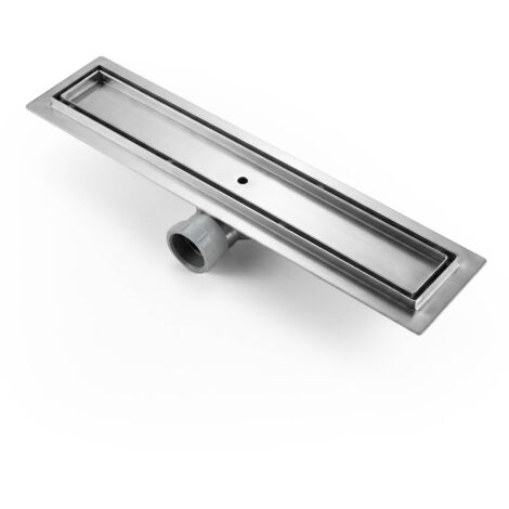 BERNSTEIN - Canalina per doccia in acciaio inox GT01 - per docce walk-in - lunghezza a scelta 60cm	600 mm