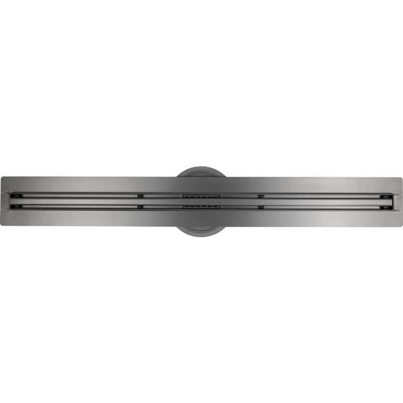 Bernstein - Caniveau de douche en Acier inox avec Siphon évacuation, Drain de cabine de douche avec Filtre anti-odeurs - Métal - FlexM03 - Taille au