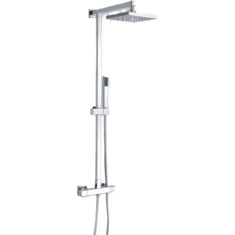 Bernstein – Colonne de douche thermostatique murale laiton 165x22cm – Flexible 1,5m – Cartouche SEDAL 8921C – Système anti-calcaire