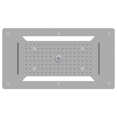 BERNSTEIN - Douche de tête encastrable au plafond XXL- douche de tête en acier inoxydable DPG5030 - 70 x 38 cm