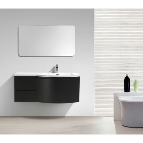 Meuble de salle de bain 2 tiroirs sans miroir PENA - 120cm 