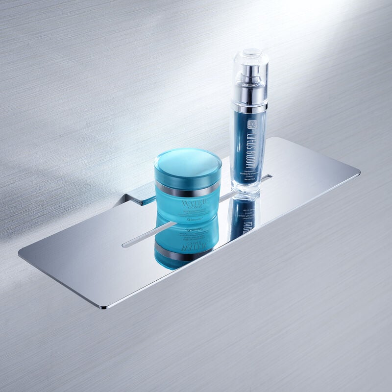 Tagère murale de salle de bains douche et bain Effet chromé - 35x12,7cm - DA603 - Bernstein