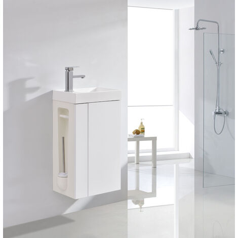 Armoire De Salle De Bain Miroir Avec éclairage LED - 80x19x73cm - 2 Portes, Prise Intérieure - NEO