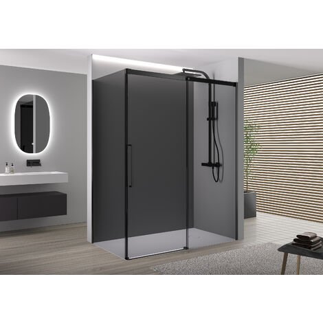 BERNSTEIN - Mampara de ducha Mampara de ducha rinconera con puerta corredera - DX906FLEX - 100x80x200cm