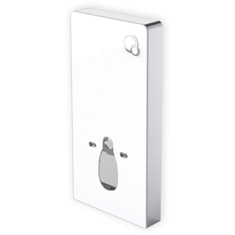 BERNSTEIN - Module sanitaire 805 pour WC suspendu - blanc - avec plaque de décléchement