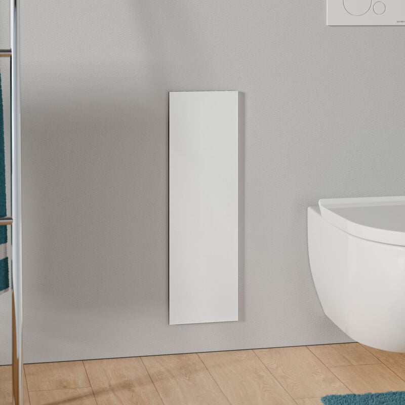 Niche module acier inox wc encastré verre blanc mat 16x16x58cm (LxPxH) porte brosse toilettes + 1 étagère charnière à gauche - ria Charnières de