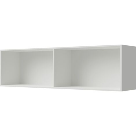 Bernstein – Niche murale de douche encastrable en fonte minérale blanche – Dimensions 90 x 25 x 20 cm – Installation en saillie ou encastrée – Rangement pratique - BA2520