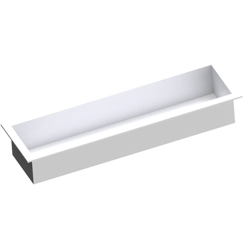 Niche murale de douche, étagère encastrable douche acier inox - 15x60x10cm - BS156010 Blanc - Bernstein