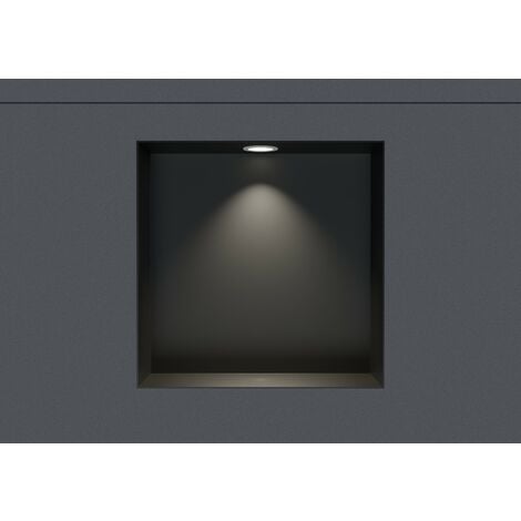 Raelf Noir IP65 étanche Downlight Spot WC/douche encastré