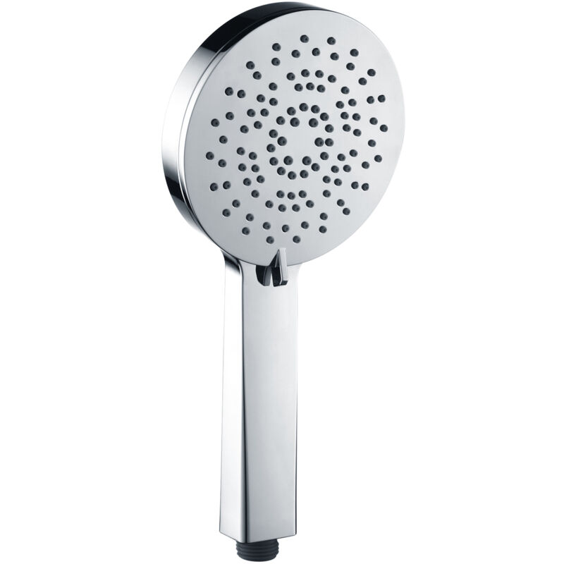 Bernstein - Pommeau de douche abs, douchette à main design 5 jets avec picots anti-calcaire - Chrome - 26.1x12cm (HxL) - 9015C-12
