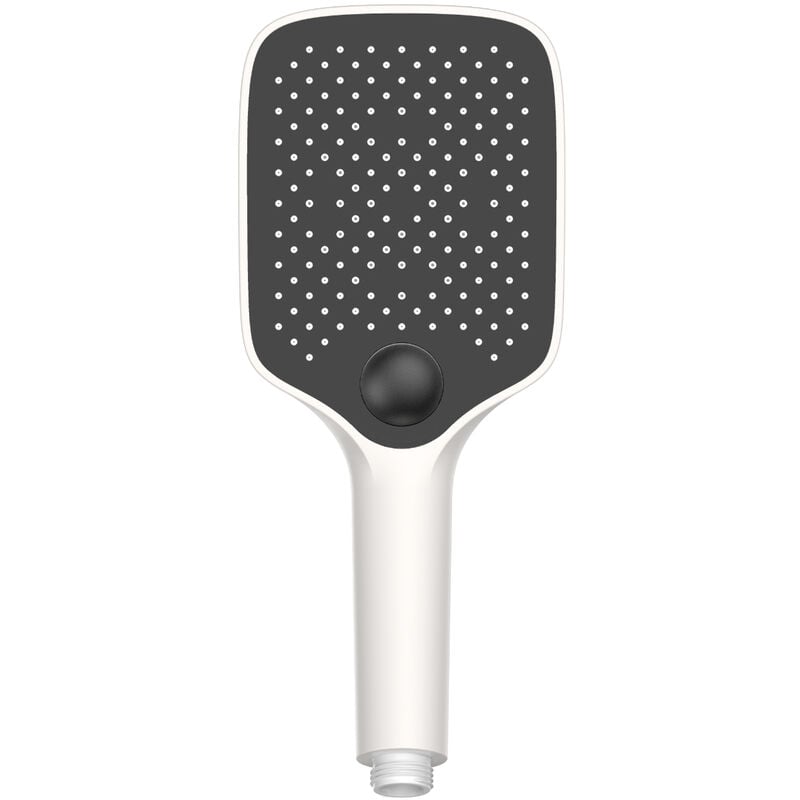 Bernstein - Pommeau de douche Douchette à main angulaire design anti-calcaire, 3 types de jet - 10,7x25,9cm - HB152E - Couleur au choix Blanc/noir mat