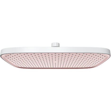 Pommeau Douche LED 20cm - Effet Pluie Avec Affichage Température - 3 Couleurs - Haut Débit - Carré