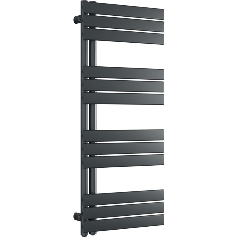 Bernstein - Radiateur de salle de bain design, Sèche serviette esthétique - 120x50cm - G12 - Couleur au choixAnthracite