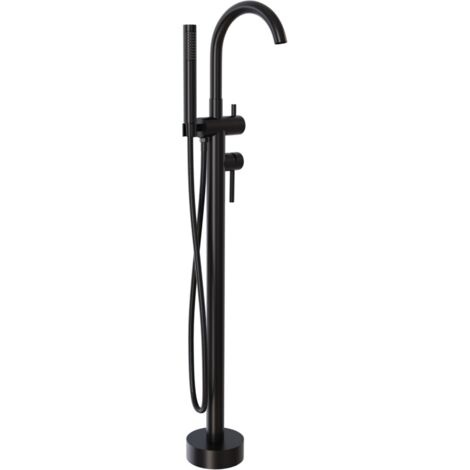 Bernstein – Robinet mitigeur sur pied noir 8028B – Laiton – Cartouche céramique – Compatible chauffe-eaux instantanés – Montage simple