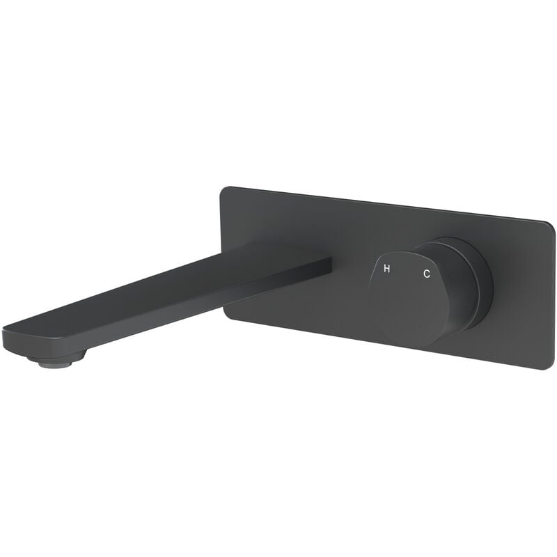 Bernstein - Robinet mitigeur mural design en Laiton pour évier et lavabo, robinetterie salle de bain - Cartouche céramique, Economie d'eau - xelo