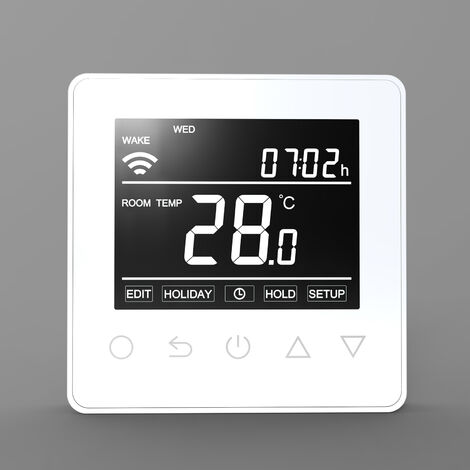 Bernstein – Thermostat pour chauffage au sol électrique avec écran tactile – Contrôle smartphone via WiFi – Fonction antigel et protection contre surchauffe - ET61W