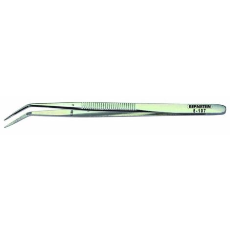 Bernstein Tools 5-107 Pince brucelle de précision pointue, courbée 150 mm