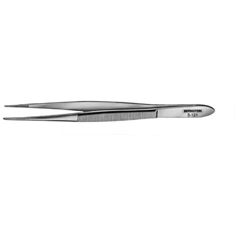 Bernstein Tools 5-121 Pince brucelle de précision émoussée, fine 120 mm