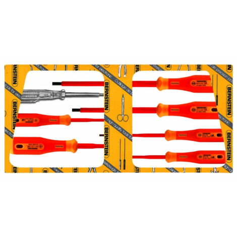 Bernstein Tools for Electronics 14-650-VDE VDE Schraubendreher-Set 7teilig Schlitz, Kreuzschlitz Poz