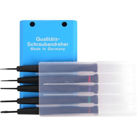 Bernstein Tools for Electronics 4-380 Uhrmacher-Schraubendreher-Satz 5teilig  Klingenbreite: 1 mm, 1