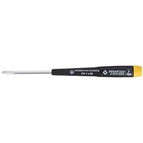 Bernstein Tools for Electronics 4-624 ESD Cacciavite a croce PH 1 Lunghezza della lama: 80 mm