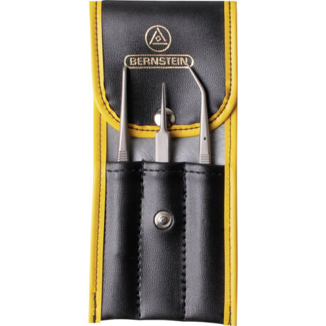 Bernstein Tools for Electronics 5-030  Pinzetten-Set 3teilig  Super-spitz, Stumpf, Spitz, gebogen, f