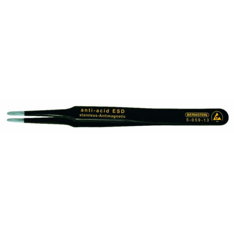 Bernstein Tools for Electronics 5-059-13 SMD-Pinzette 2a SA-ESD Flach-rund 120 mm