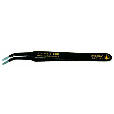 Bernstein Tools for Electronics 5-061-13  SMD-Pinzette  2ab SA Flach-breit, gebogen 115 mm